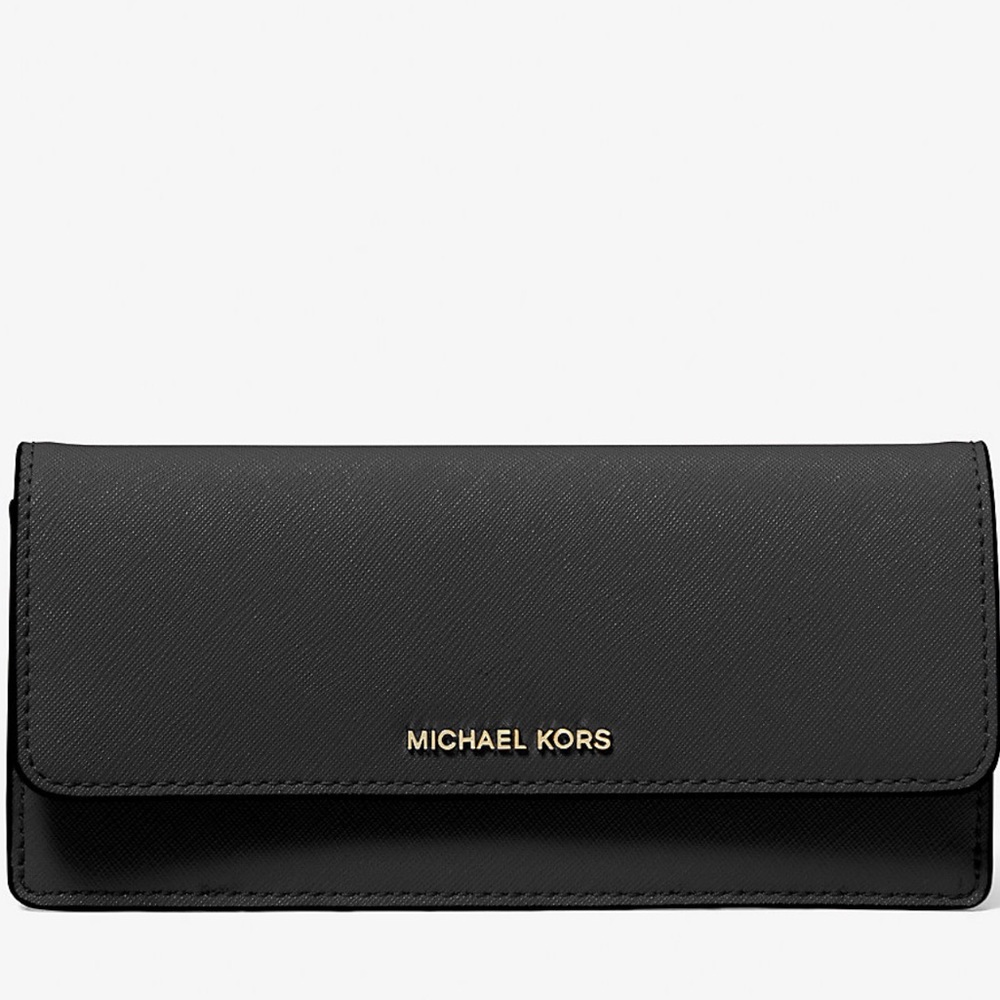 Michael Kors Leather Snap-Front Wallet